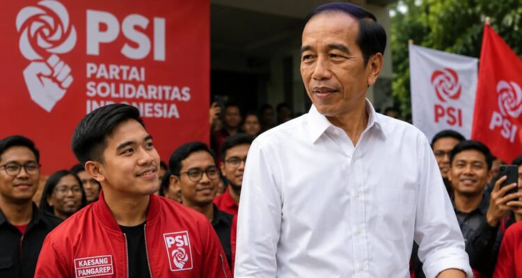 Jokowi dan Kaesang Pangarep dalam konsolidasi politik PSI menjelang safari ke 38 provinsi.