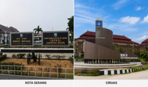 Kantor Bupati Serang Masih di Kota Serang, Ciruas Resmi Jadi Ibu Kota Kabupaten Kantor Bupati Serang di Kota Serang dan kawasan Puspemkab Ciruas Kabupaten Serang