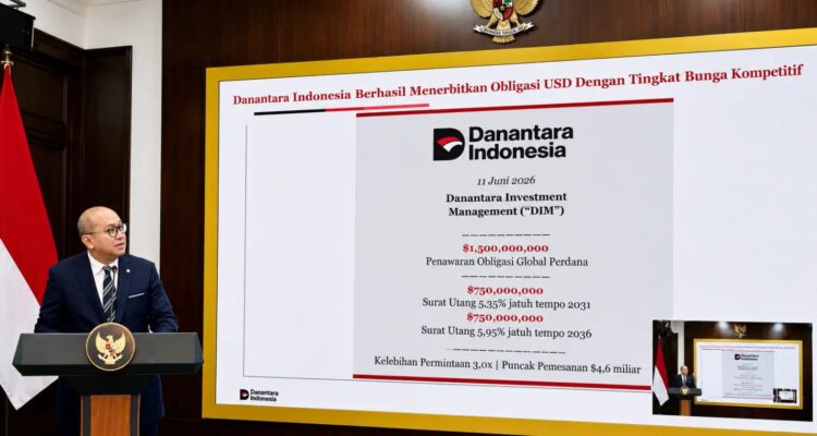 Danantara Indonesia memaparkan hasil penerbitan obligasi global senilai US$1,5 miliar.