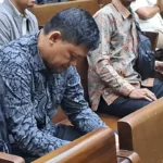 Budiman Bayu Prasojo mengikuti sidang pembacaan dakwaan kasus dugaan gratifikasi di Pengadilan Tipikor Jakarta Pusat.