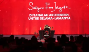 Suasana kegiatan resmi PDI Perjuangan yang menjadi latar penguatan pengawasan internal partai terkait Program Makan Bergizi Gratis (MBG).