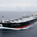 VLCC Pertamina Pride berlayar di perairan usai berhasil melintasi Selat Hormuz untuk mengangkut sekitar 2 juta barel minyak mentah menuju Indonesia.
