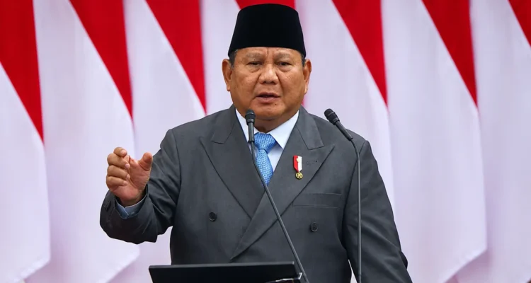Prabowo Subianto saat menyampaikan pidato dalam Sidang Tahunan MPR 2026