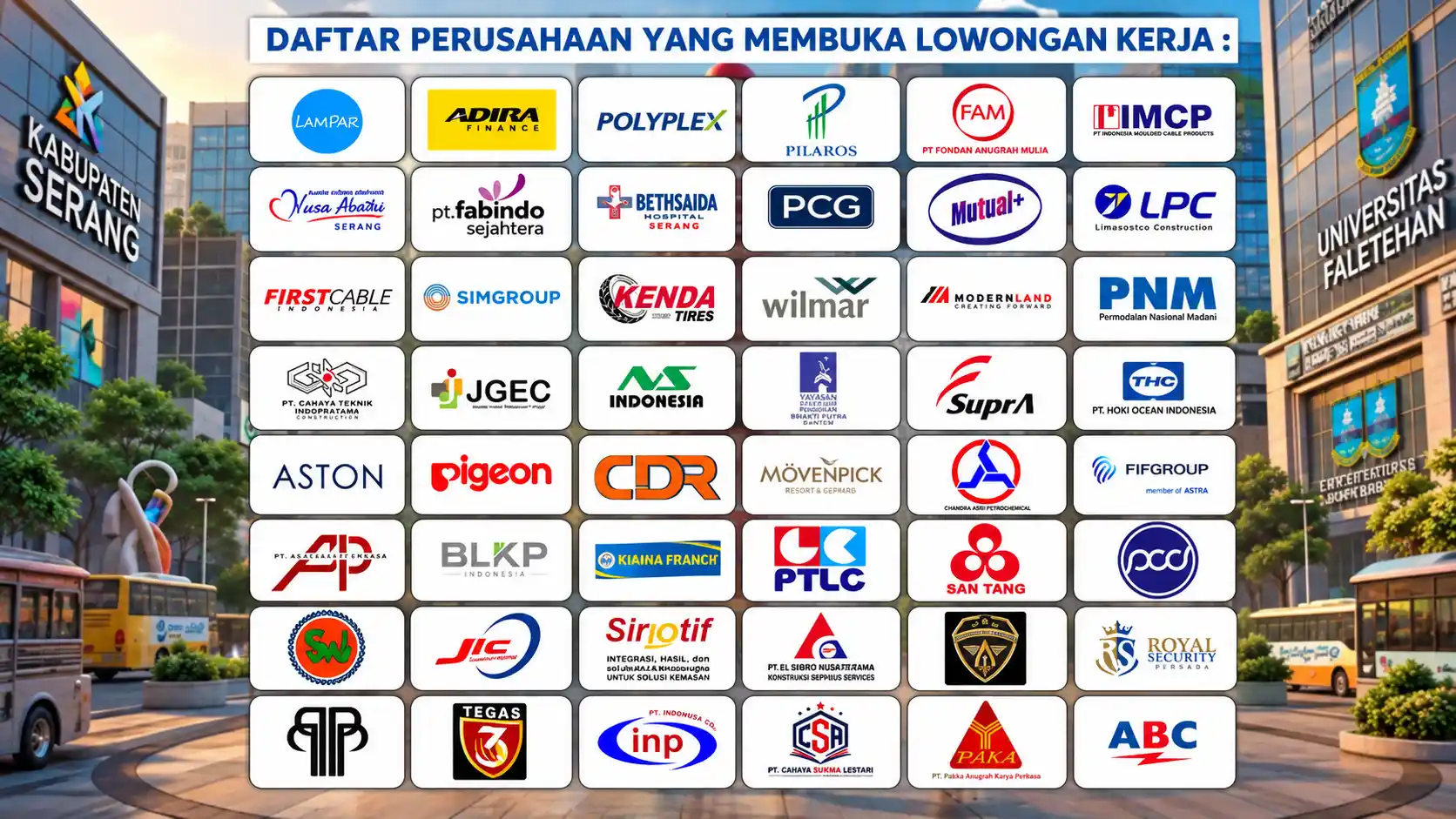 Daftar perusahaan pembuka lowongan kerja Naker Fest 2026