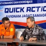 Tim SAR gabungan mencari lima jurnalis dan tiga awak speedboat hilang di Selat Sunda