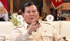 Presiden Prabowo Subianto saat menyampaikan pernyataan dalam program Presiden Prabowo Menjawab