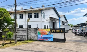 Ilustrasi kawasan pabrik PT PWI 6 terkait pemberitaan PHK pekerja di Lebak