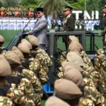 Presiden Prabowo Subianto saat mengikuti rangkaian HUT ke-81 TNI di Jakarta