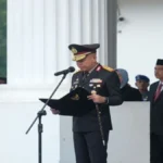 Kapolda Banten Irjen Pol Hengki membacakan teks Pancasila