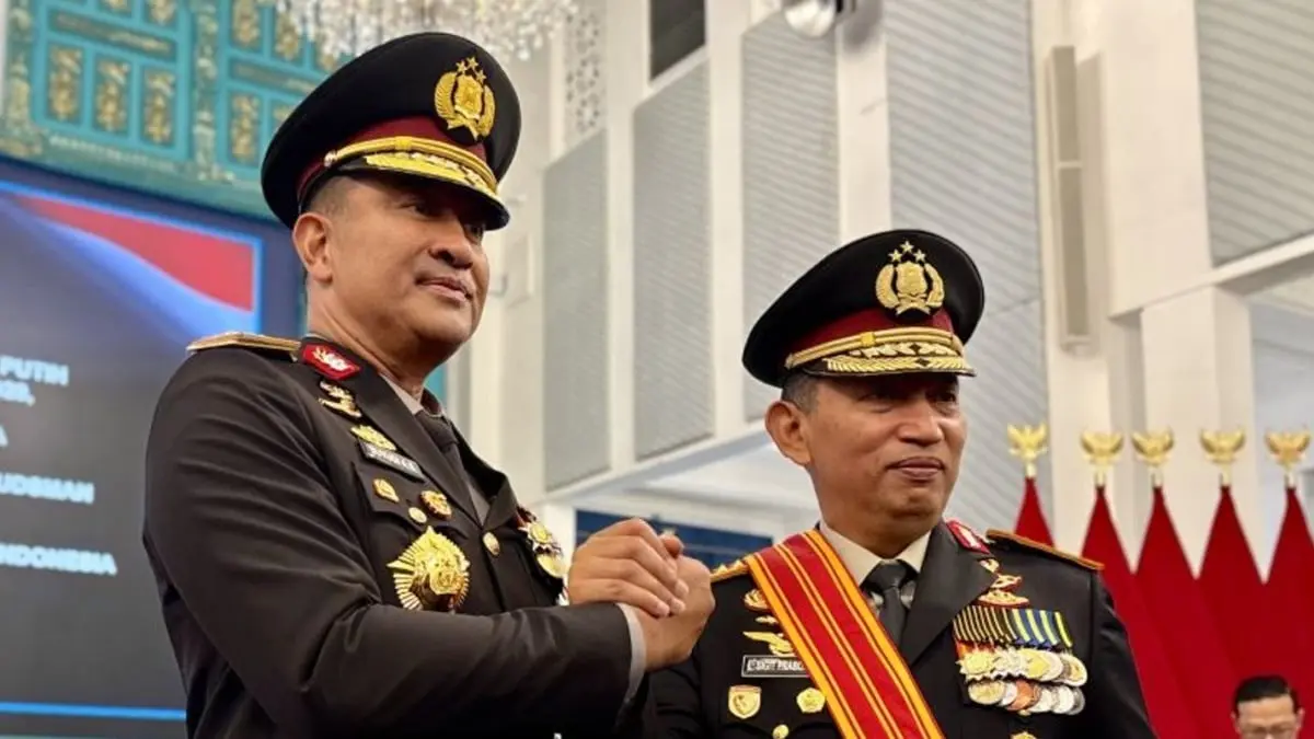 Kapolri Suyudi Ario Seto bersama Listyo Sigit Prabowo