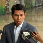 Bahtra Banong saat menyampaikan perkembangan pembahasan RUU Pemilu