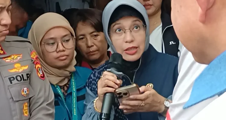 Kepala BPS Amalia Adininggar Widyasanti memberikan keterangan terkait kondisi perumahan di Jakarta.