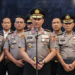 Suyudi Ario Seto bersama jajaran Polri dalam mutasi 88 perwira