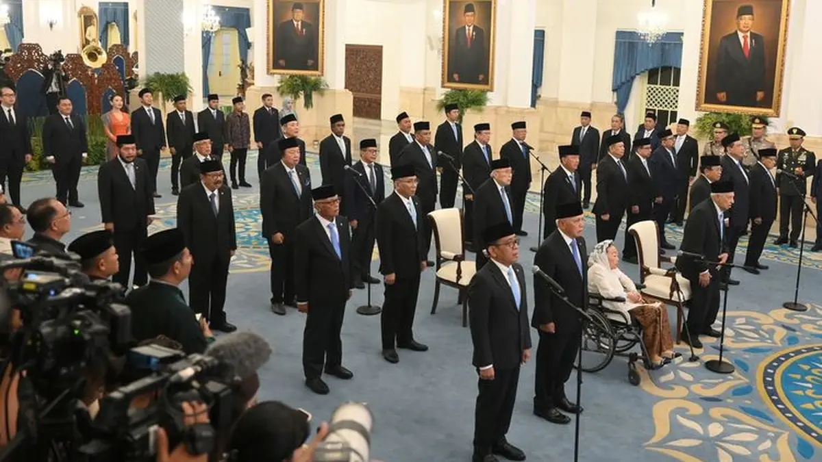 Pelantikan 26 anggota Wantimpres oleh Presiden Prabowo Subianto