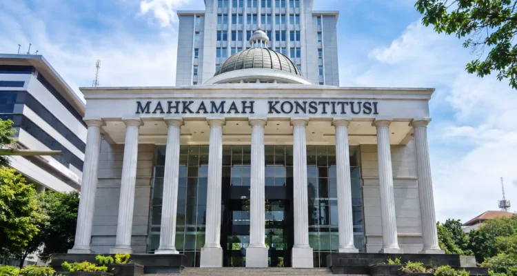 Gedung Mahkamah Konstitusi terkait gugatan UU Pemilu oleh PBB, PPP, dan Partai Elang.