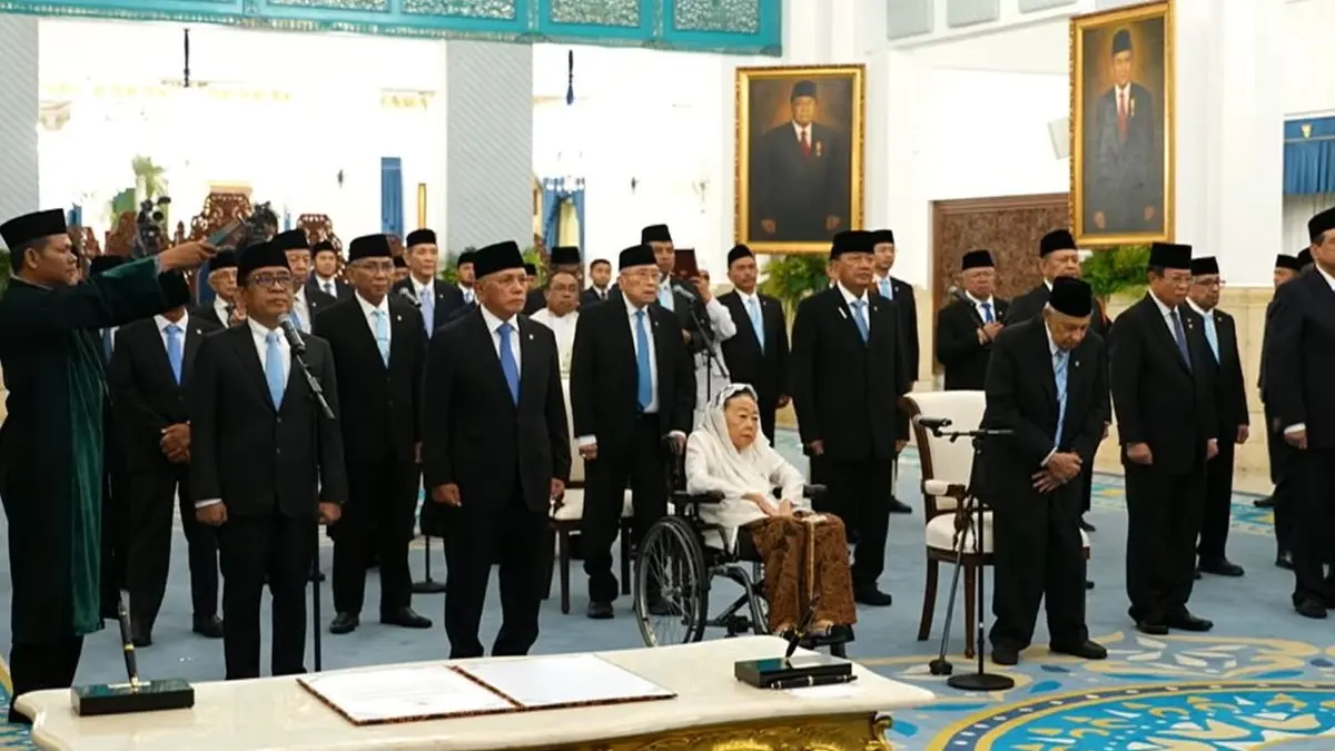 Pelantikan 26 anggota Wantimpres di Istana Negara